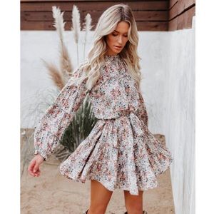 Floral Ruffle Tiered Dress